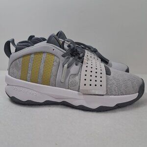 adidas DAME 8 EXTPLY Grey Gold Metallic Mens‎ Size 11 Basketball Shoes IG8086